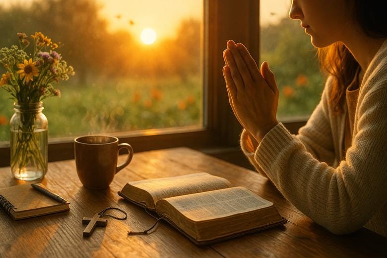 Home woman praying (2)