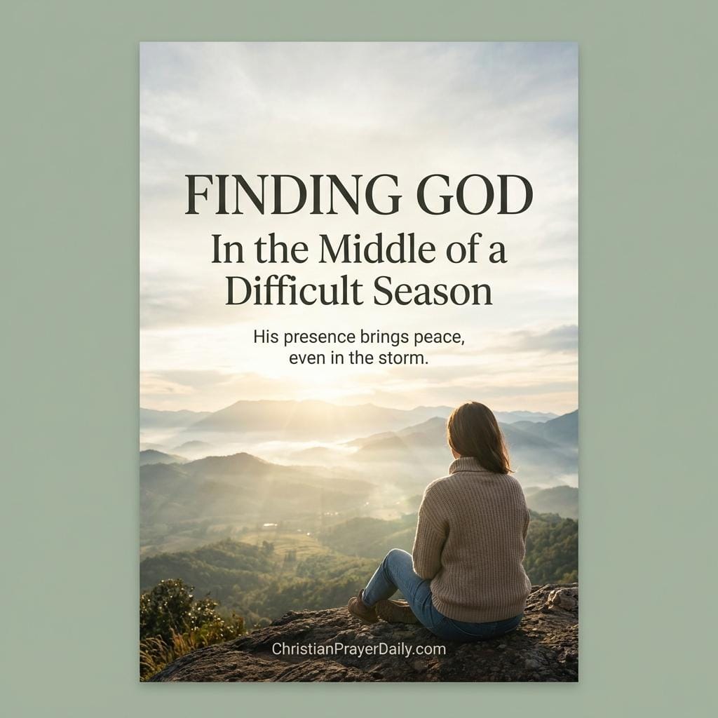 finding god in the middle of a difficult season