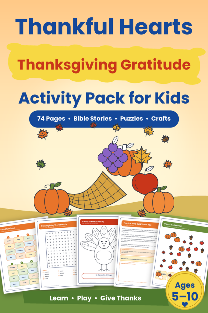 thankful hearts thanksgiving activity pack